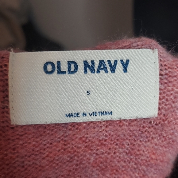 Old Navy Size Small Pink/Purple Sweater Long Sleeve Crew Neck Oversized - Picture 8 of 9